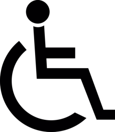 Disabled Sign Tracing Svg Vector, Free Vectors File